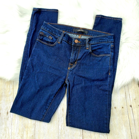 J BRAND Dark Skinny Starless Jeans Size 27 EUC - Picture 2 of 6